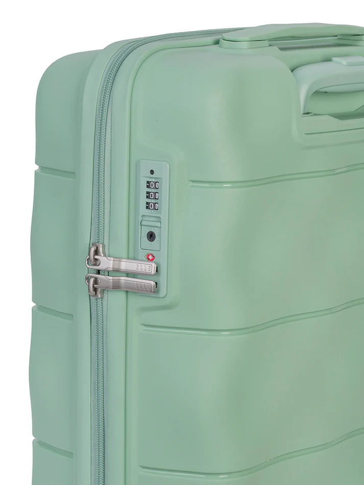 ELLE 4 Wheel Carry On Trolley Case | Mint Green