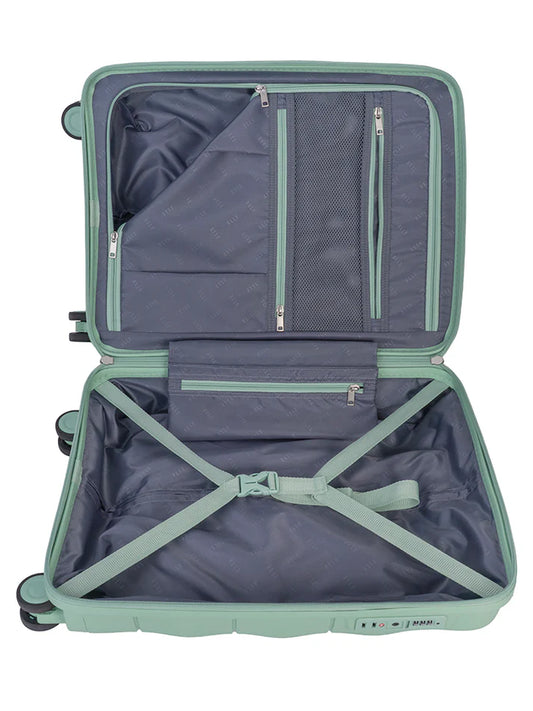 ELLE 4 Wheel Carry On Trolley Case | Mint Green
