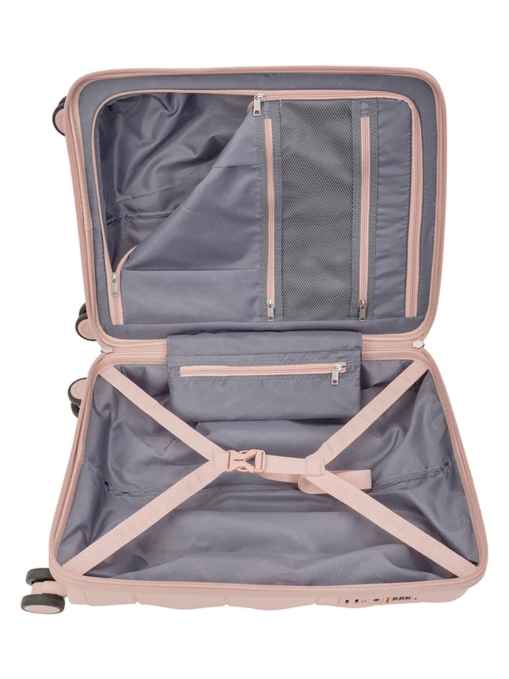 ELLE Carry-on 4 Wheel Trolley Case | Dusty Pink