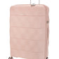 ELLE Large 4 Wheel Trolley Case | Dusty Pink