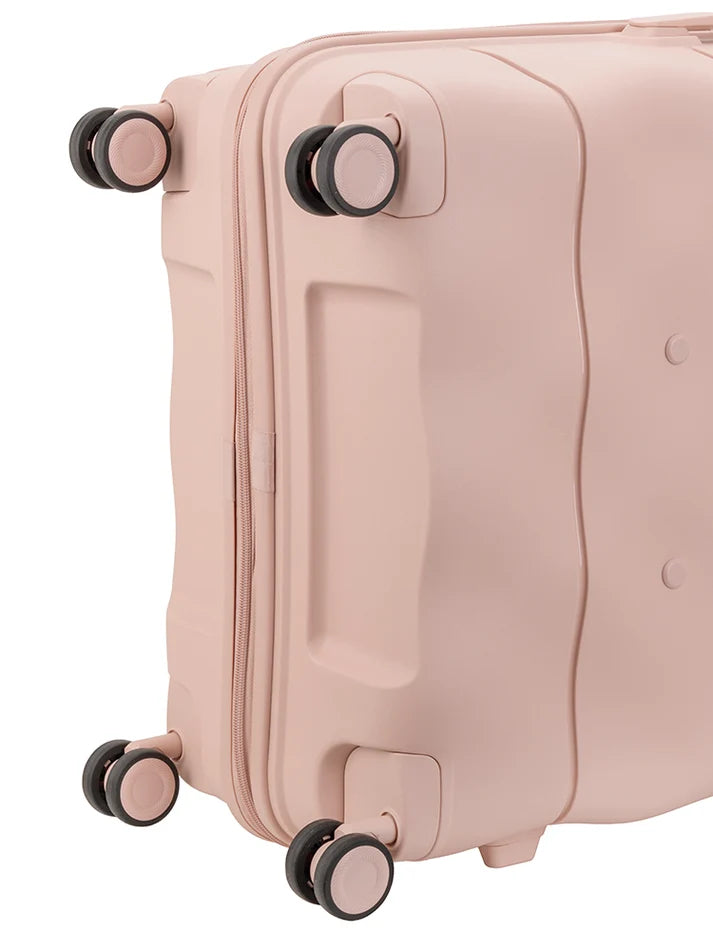 ELLE Large 4 Wheel Trolley Case | Dusty Pink