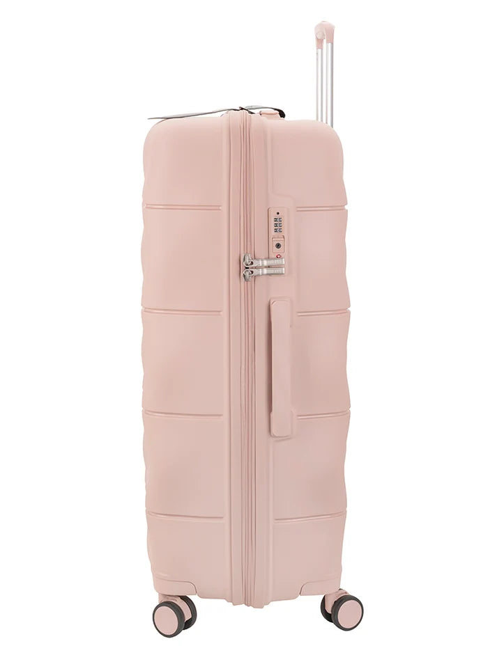 ELLE Large 4 Wheel Trolley Case | Dusty Pink