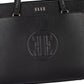 ELLE Embossed Tote | Black