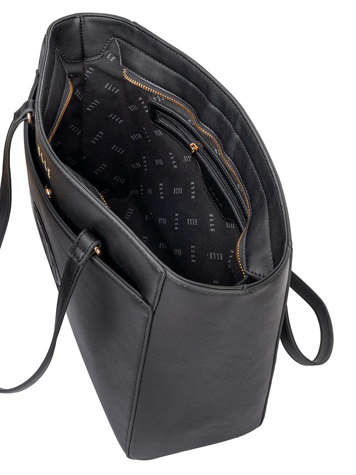 ELLE Embossed Tote | Black