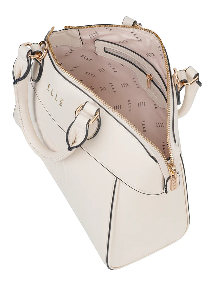 ELLE Embossed Dome | Off-White