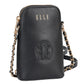 ELLE Embossed Phone Sling | Black