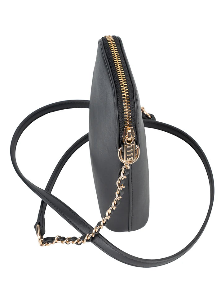 ELLE Embossed Phone Sling | Black