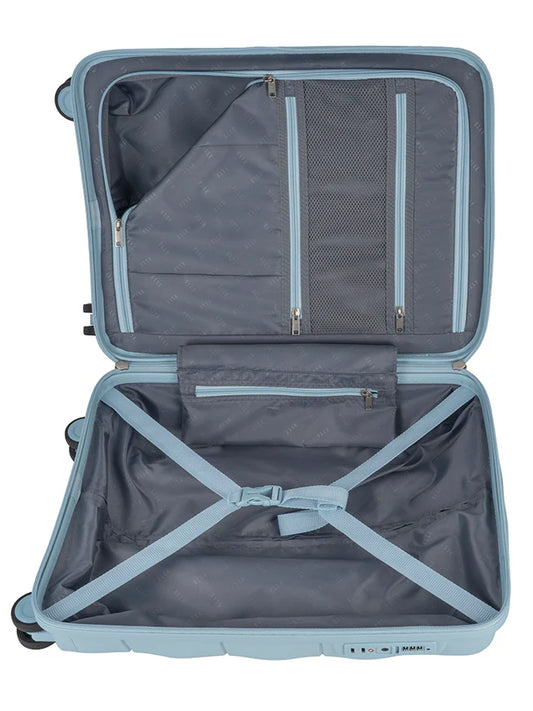 ELLE 4 Wheel Carry On Trolley Case | Pastel Blue