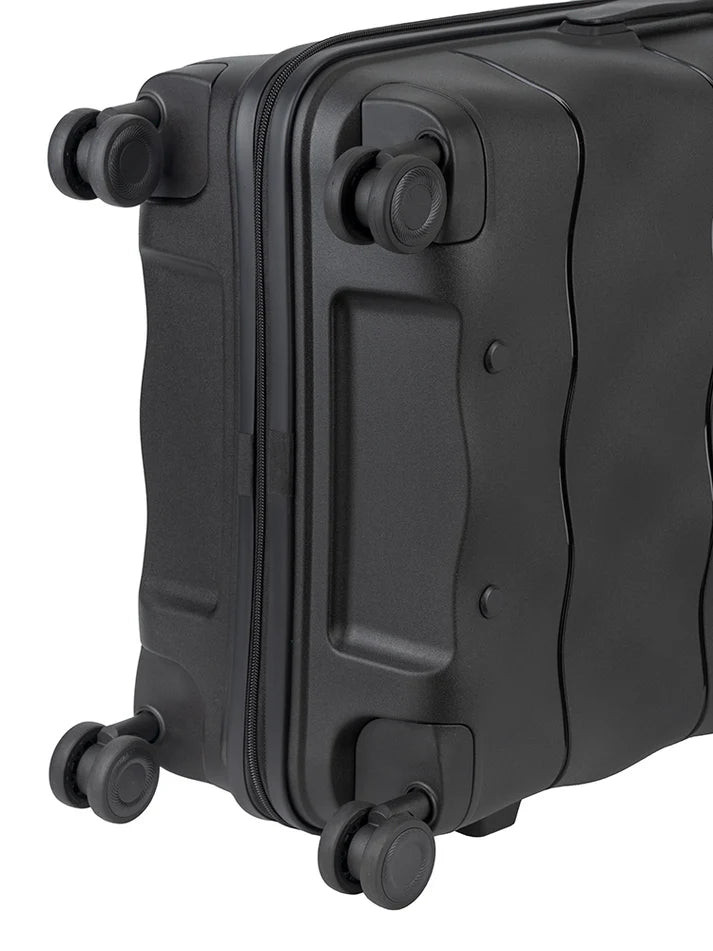 ELLE Medium 4 Wheel Trolley Case | Black