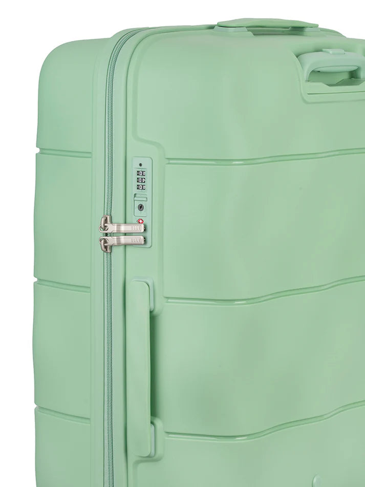 ELLE Large 4 Wheel Trolley Case | Mint Green