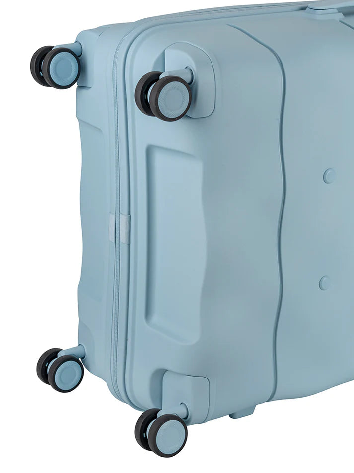 ELLE Large 4 Wheel Trolley Case | Pastel Blue