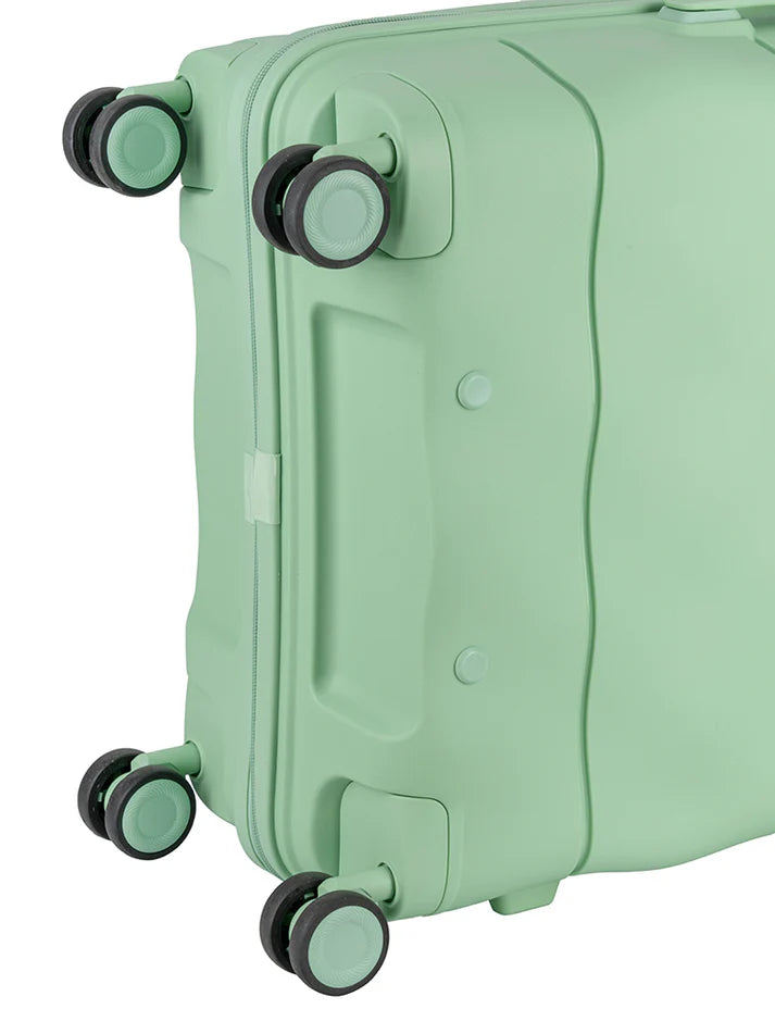 ELLE Medium 4 Wheel Trolley Case | Mint Green