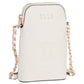 ELLE Embossed Phone Sling | Off-White