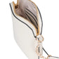 ELLE Embossed Phone Sling | Off-White