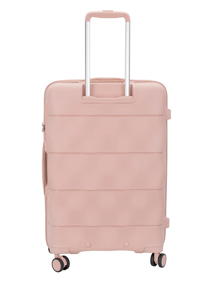 ELLE Medium 4 Wheel Trolley Case | Dusty Pink