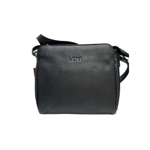 Lefel Genuine Leather Classic Flapover Bag | Black