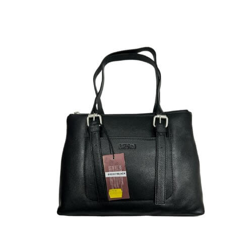 Lefel Genuine Leather Handbag | Black