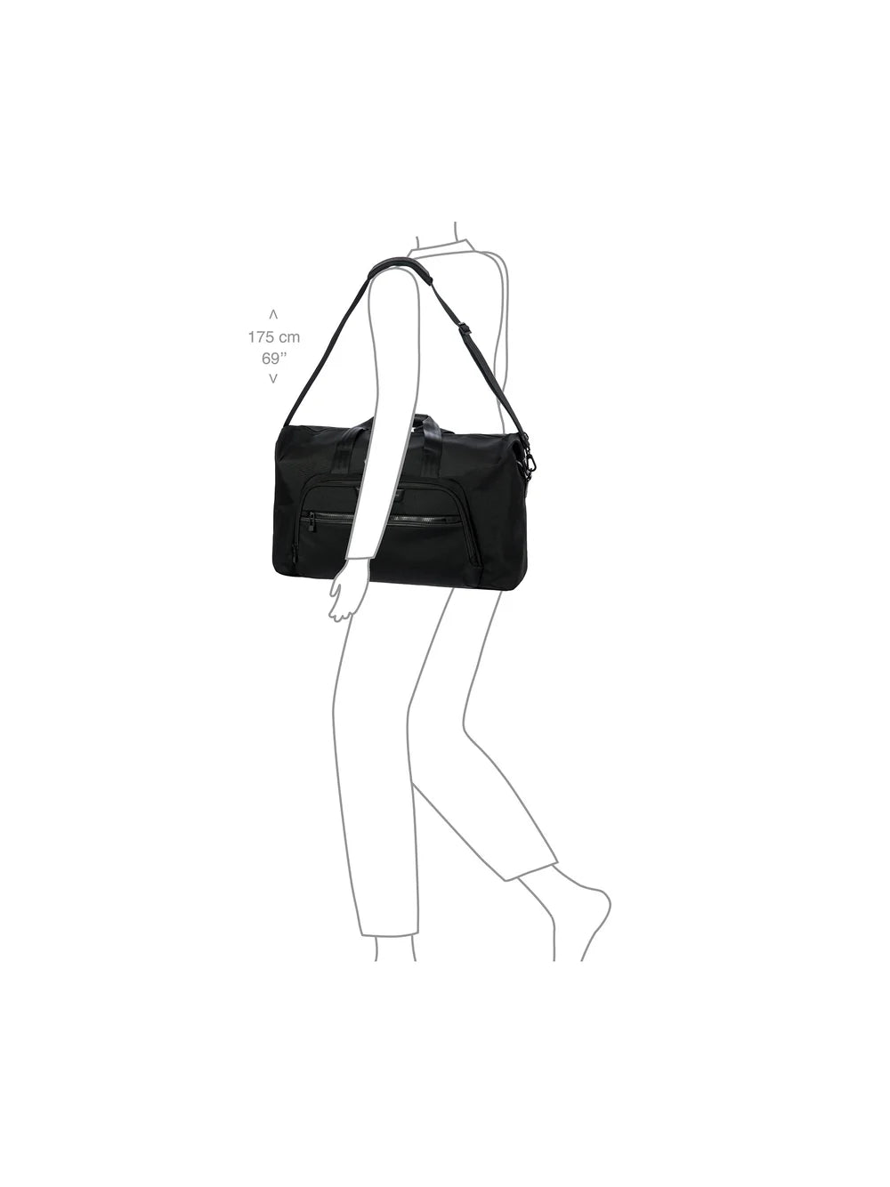 Porsche Roadster Nylon Evo Weekender | Black