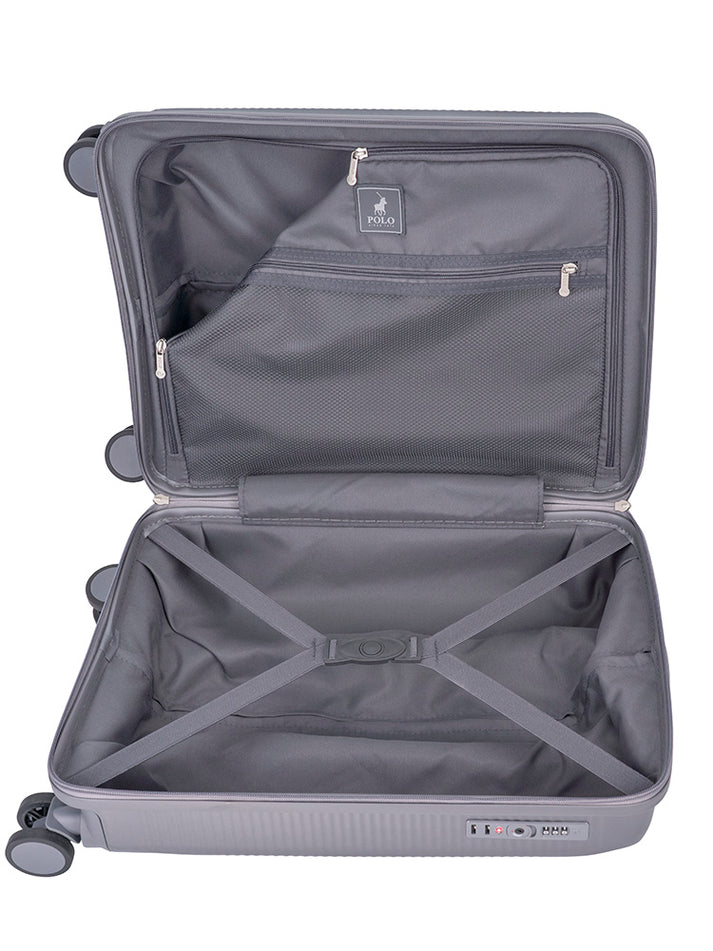 Polo Stellar Medium 4 Wheel Trolley Case | Grey