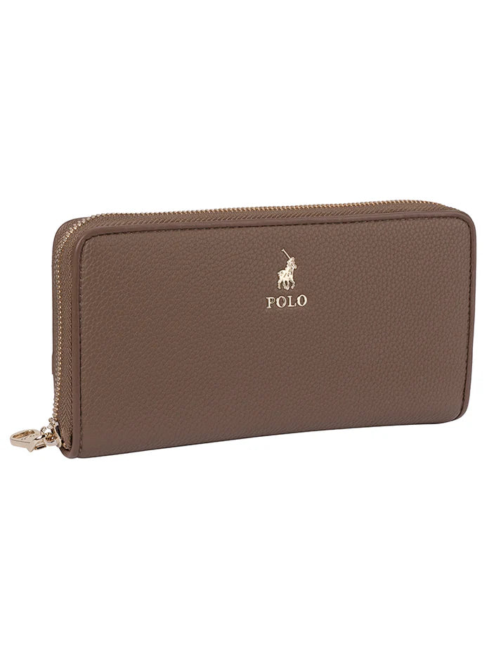 Polo Lyon Zip Around Purse | Taupe