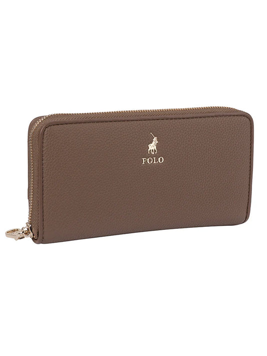 Polo Lyon Zip Around Purse | Taupe