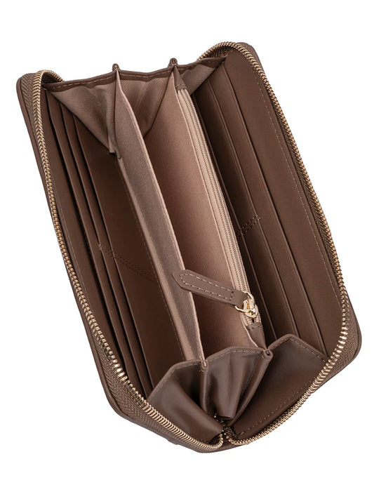 Polo Lyon Zip Around Purse | Taupe