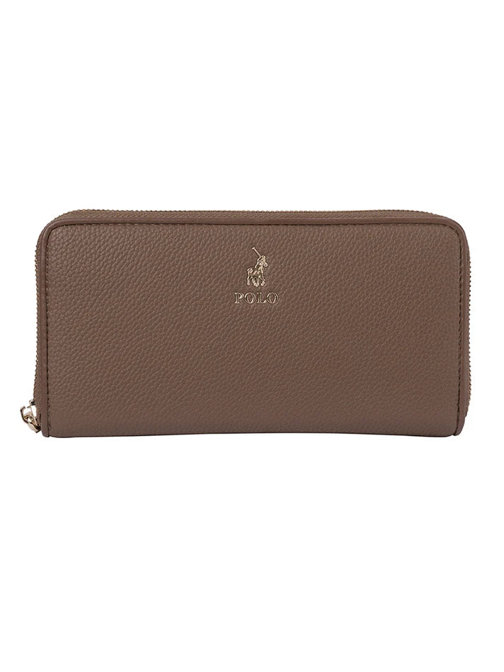 Polo Lyon Zip Around Purse | Taupe