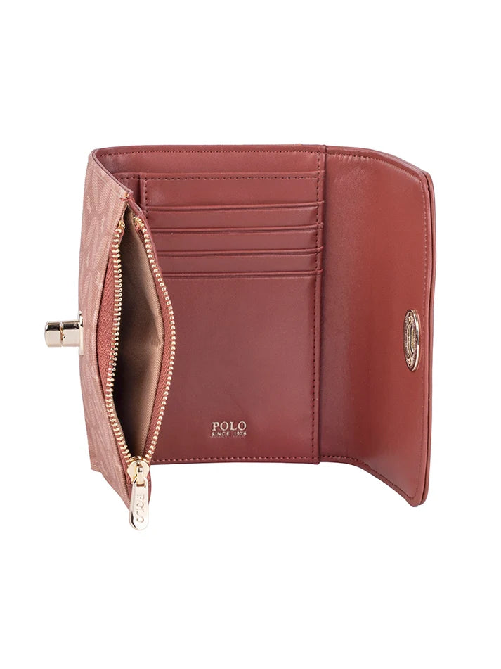 Polo Medina Medium Trifold Purse | Chestnut