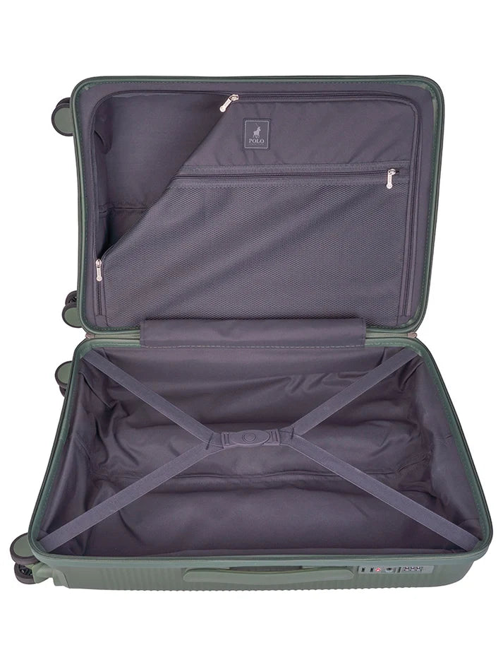 Polo Stellar Medium 4 Wheel Trolley Case | Green