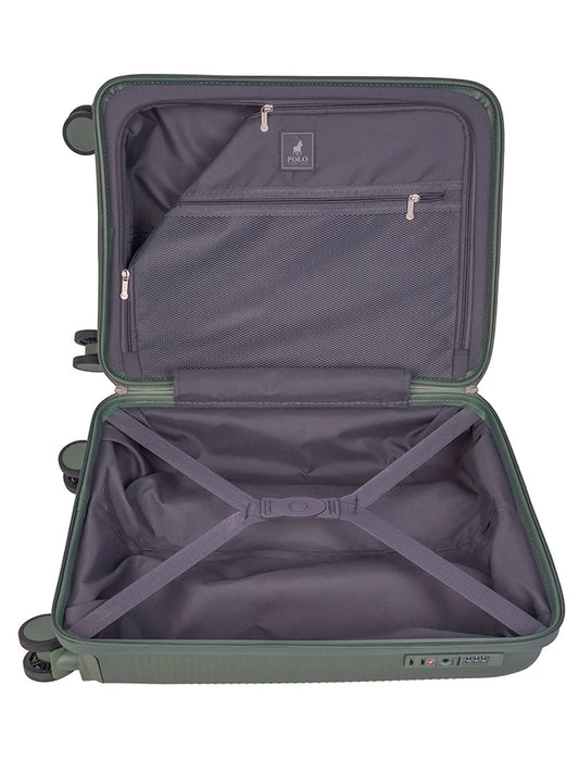 Polo Stellar 4 Wheel Carry On Trolley Case | Green