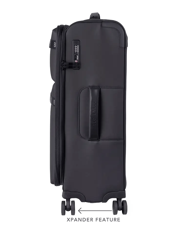Ted Baker Quantum Medium 4-Wheel Trolley Case | Black