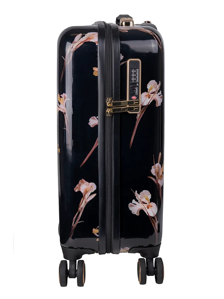 Ted Baker Wild Iris 4-Wheel Carry On Trolley Case | Black
