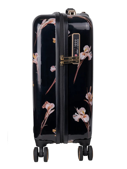 Ted Baker Wild Iris 4-Wheel Carry On Trolley Case | Black