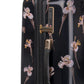 Ted Baker Wild Iris Medium 4-Wheel Trolley Case | Black