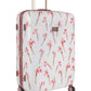 Ted Baker Wild Iris Large 4-Wheel Trolley Case | White