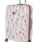 Ted Baker Wild Iris Large 4-Wheel Trolley Case | White