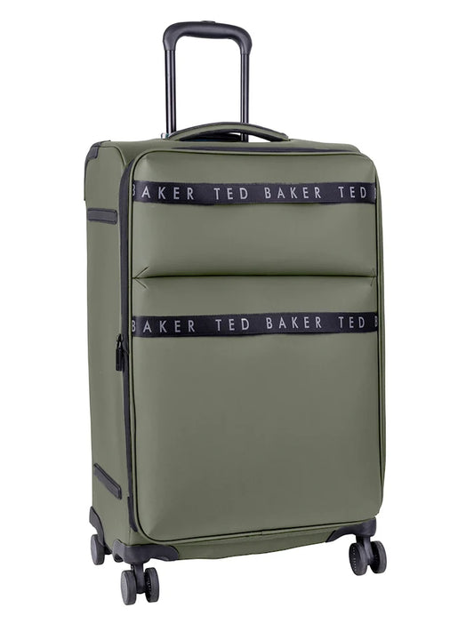 Ted Baker Quantum Medium 4-Wheel Trolley Case | Green