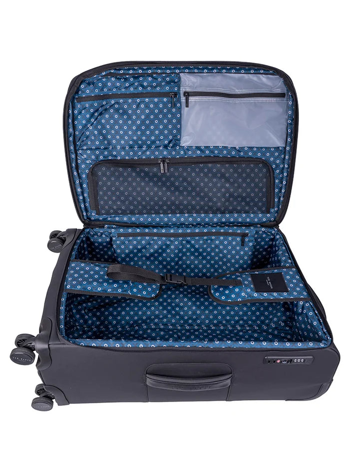 Ted Baker Quantum Medium 4-Wheel Trolley Case | Black