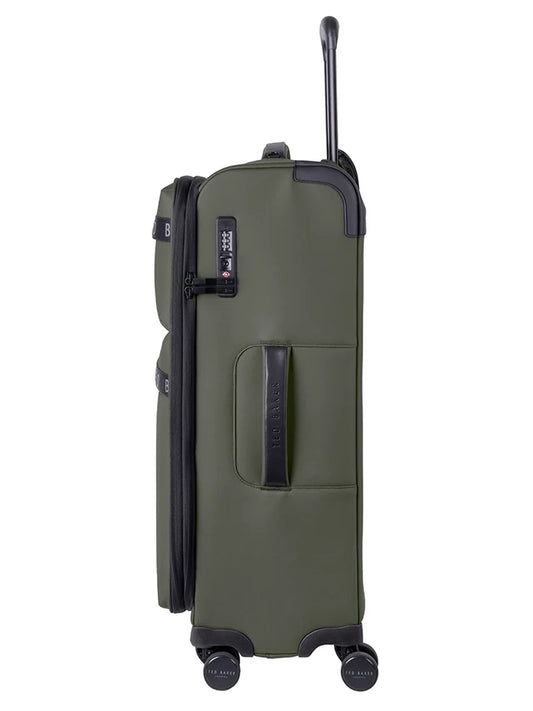 Ted Baker Quantum Medium 4-Wheel Trolley Case | Green