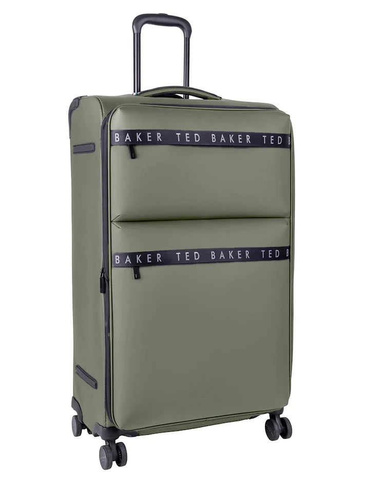 Ted Baker Quantum Large 4-Wheel Trolley Case | Green