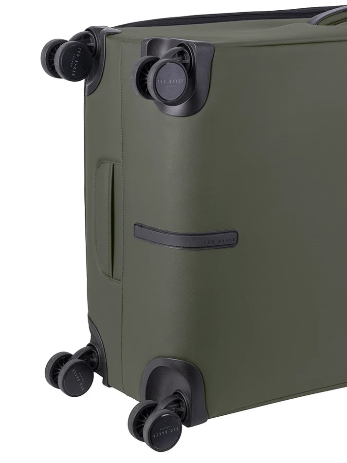Ted Baker Quantum Large 4-Wheel Trolley Case | Green