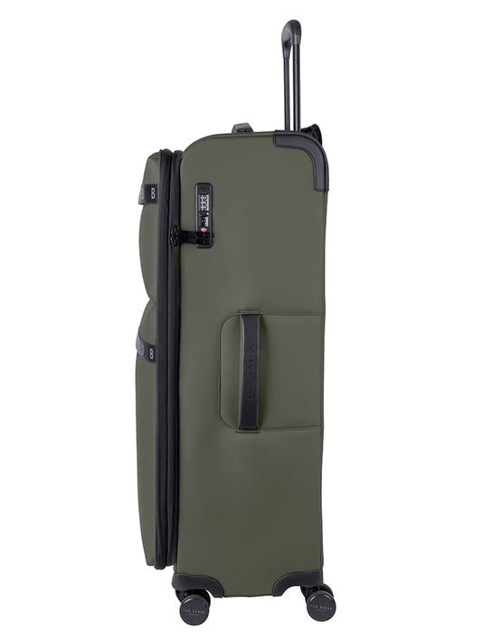 Ted Baker Quantum Large 4-Wheel Trolley Case | Green