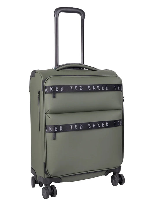 Ted Baker Quantum 4-Wheel Carry On Trolley Case | Green