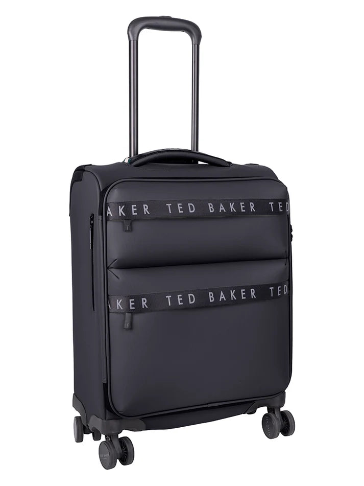 Ted Baker Quantum 4-Wheel Carry On Trolley Case | Black