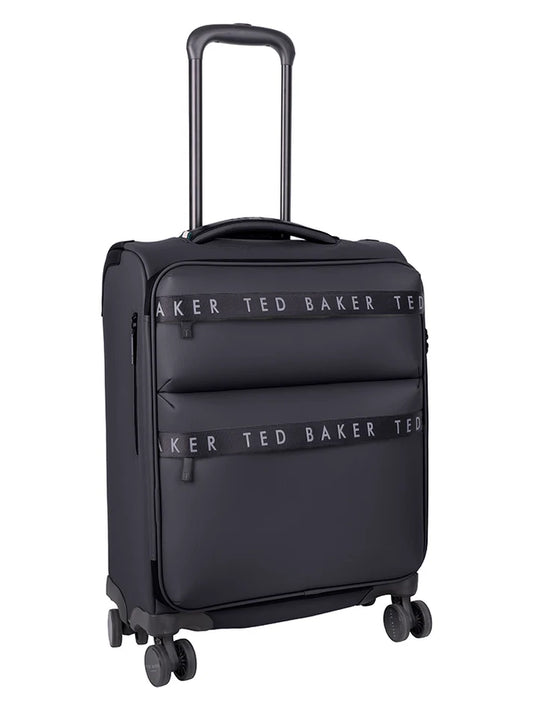 Ted Baker Quantum 4-Wheel Carry On Trolley Case | Black