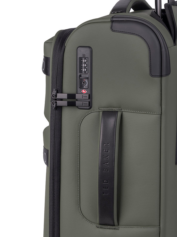 Ted Baker Quantum 4-Wheel Carry On Trolley Case | Green