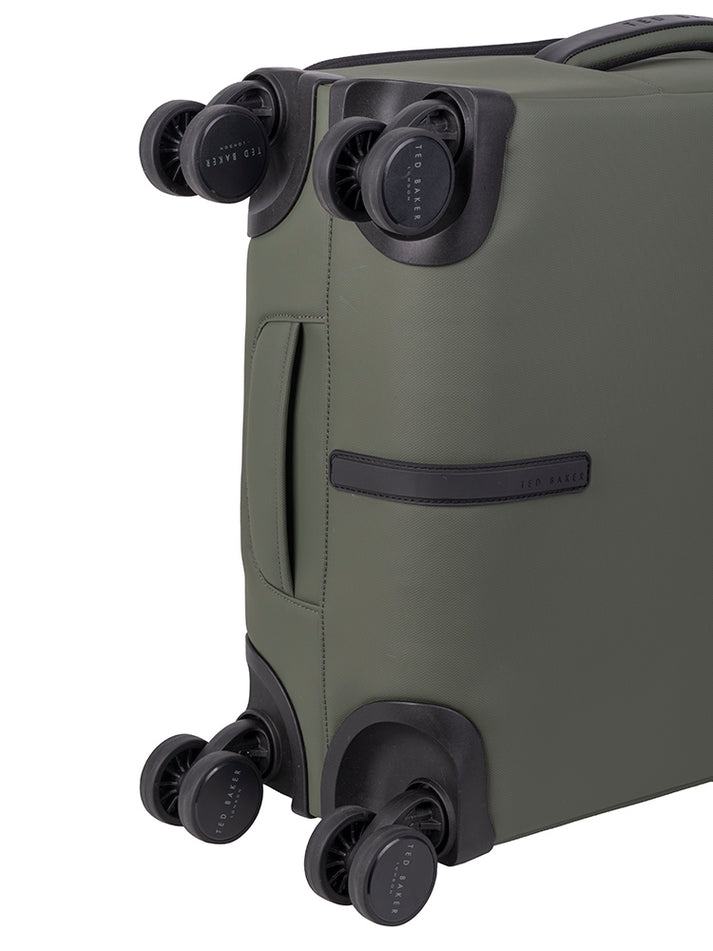 Ted Baker Quantum 4-Wheel Carry On Trolley Case | Green