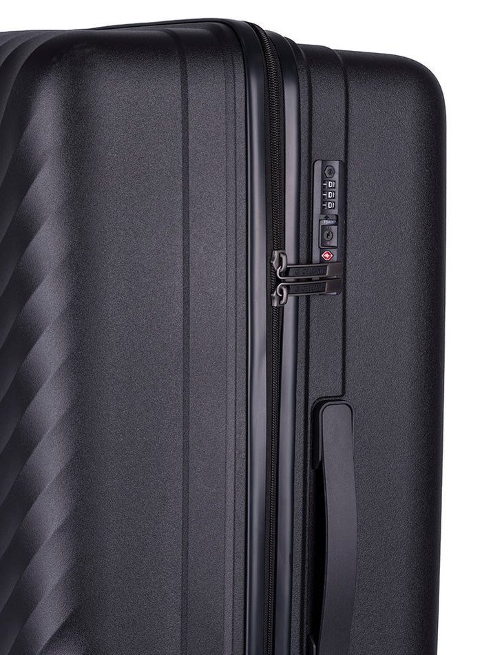 Cellini Xpedition Medium 4 Wheel Trolley Trunk | Black