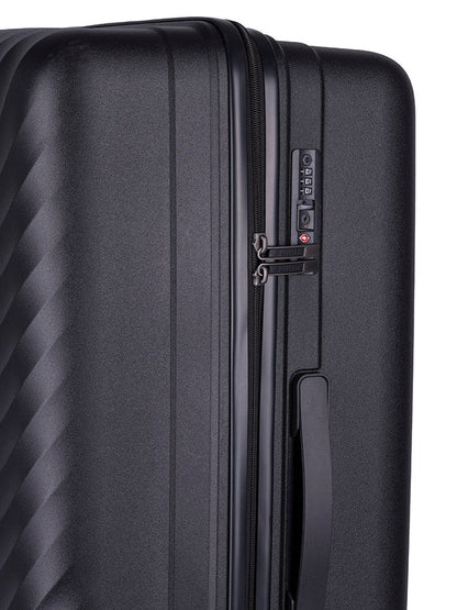 Cellini Xpedition Medium 4 Wheel Trolley Trunk | Black