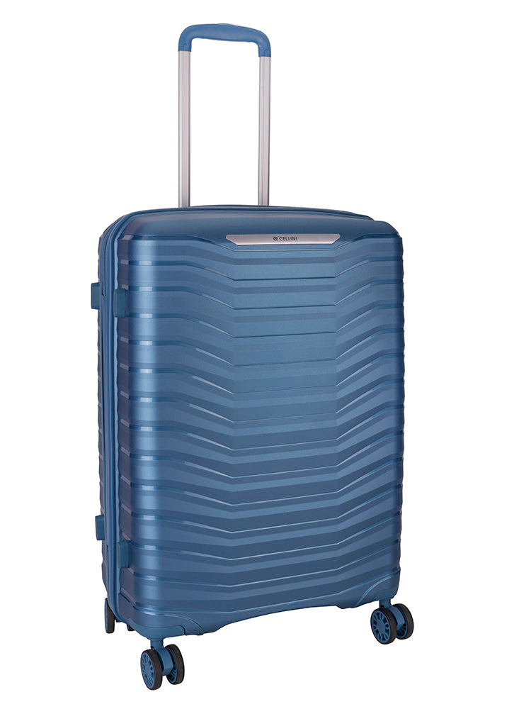 Cellini Aerotech Medium 4 Wheel Trolley Case | Blue